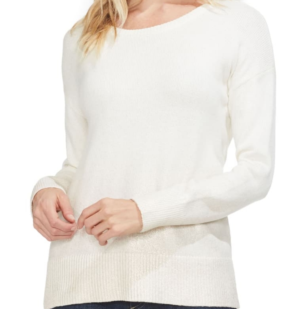 VINCE CAMUTO

Drop-Shoulder Foiled Ombre Sweater